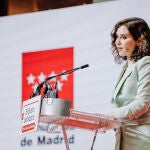La presidenta de la Comunidad de Madrid, Isabel Díaz Ayuso