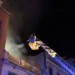 Incendio en un edificio de la calle Jaén, en el distrito de Tetuán