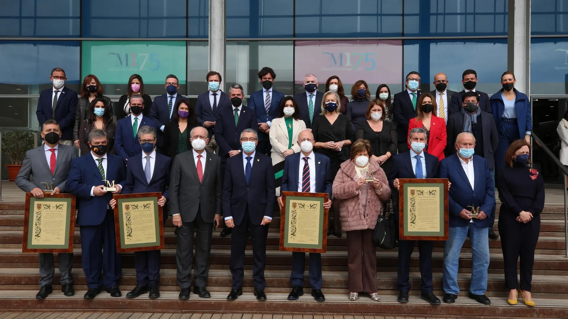 Celebración del Día de Andalucía en la Diputación con la entrega de las distinciones '‘M de Málaga"