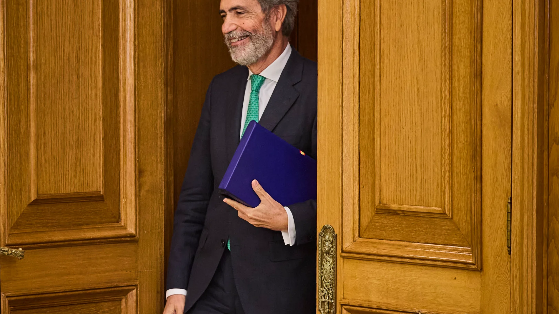 Carlos Lesmes, presidente del CGPJ y del Tribunal Supremo, el pasado 28 de septiembre en Zarzuela en su encuentro con Felipe VI
