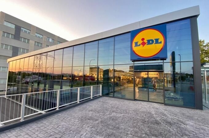 Fachada de un supermercado Lidl 