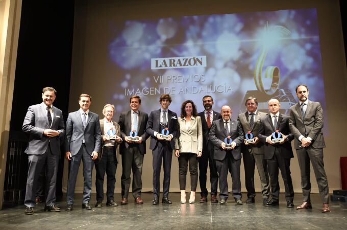 Foto de familia de los Premios Imagen de Andalucía, en Almería