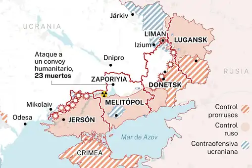 Ucrania toma la estratégica ciudad de Limán y obliga a más de 5.000 militares rusos a retirarse