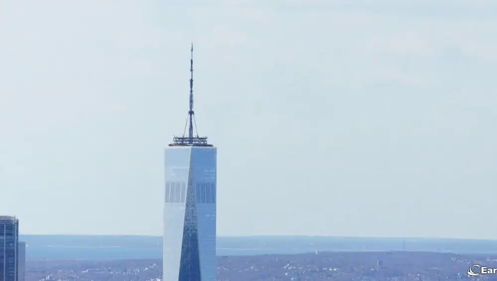 Si hacemos zoom sobre el World Trade Center es posible verlo en más detalle.
