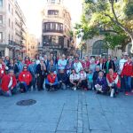 Participantes den el paseo saludable de este domingo en Salamanca