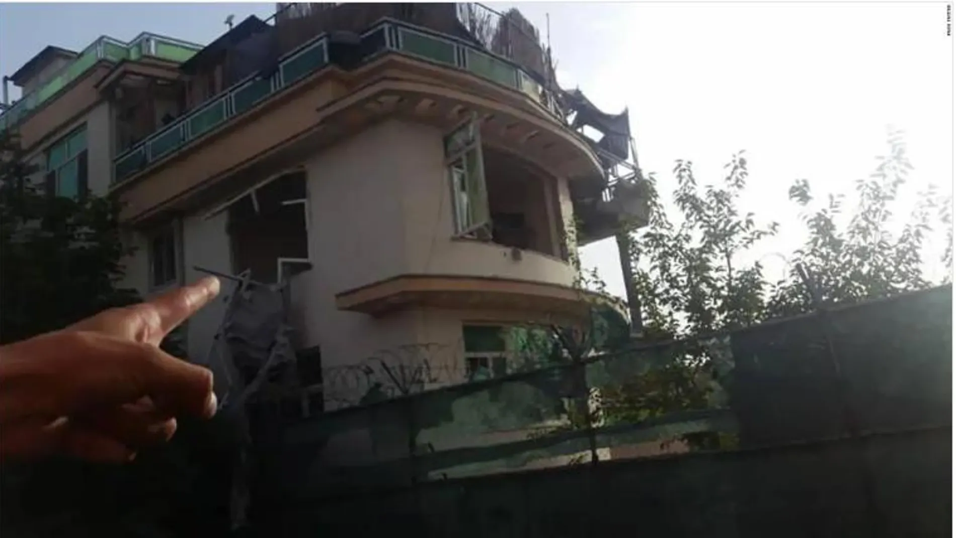 Casa en la que se escondía Ayman Al Zawahiri en Kabul (CNN)