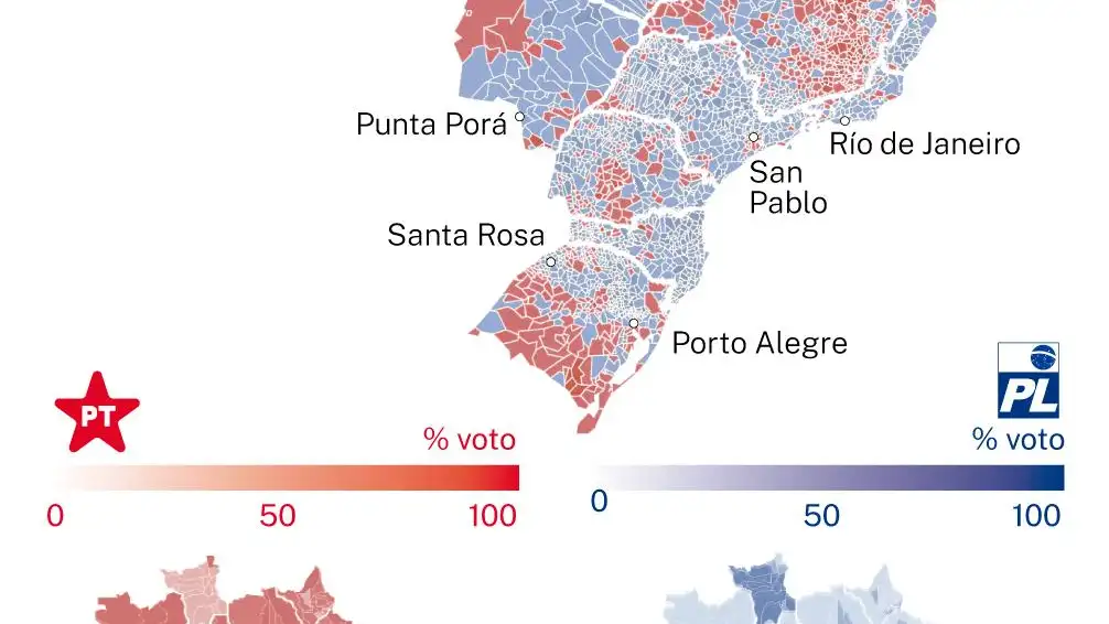 Resultados electorales Brasil