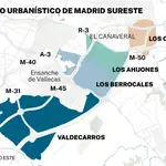 Proyecto urbanístico Madrid Sureste