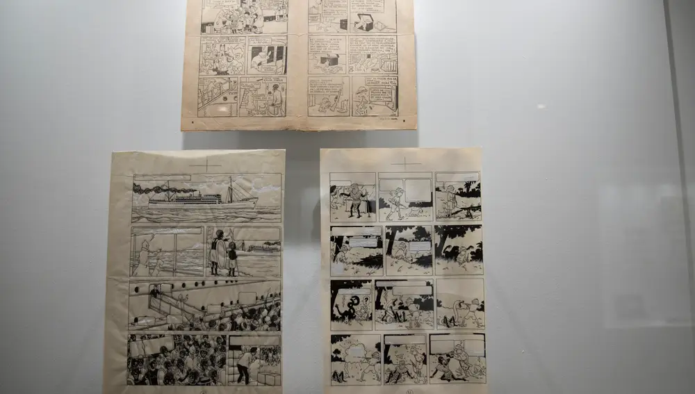 “Herge. The exhibition&quot; incluye bocetos, planchas o primeras ediciones originales de las aventuras de Tintín