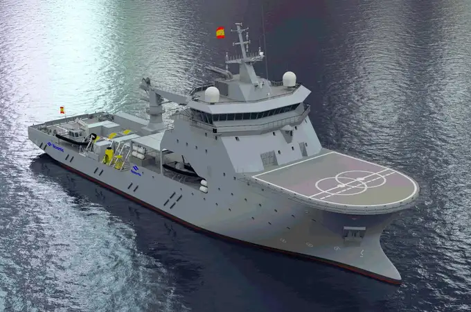 Así será el nuevo buque de salvamento de la Armada, el BAM-IS, concebido para rescatar a la tripulación del S-80