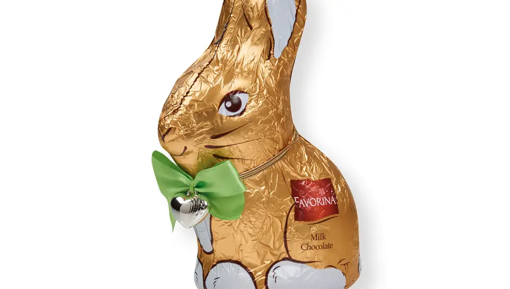 Conejo de chocolate de Favorina, marca comercializada por Lidl