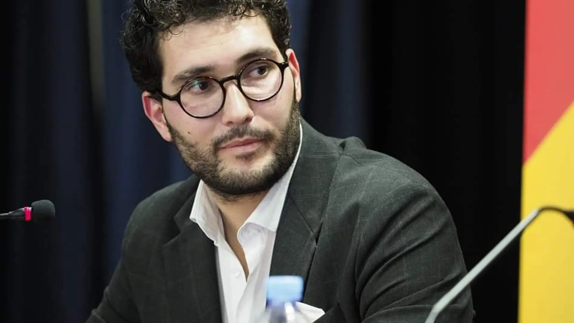 El abogado vallisoletano Saúl N. Amado durante la entrevista con LA RAZÓN