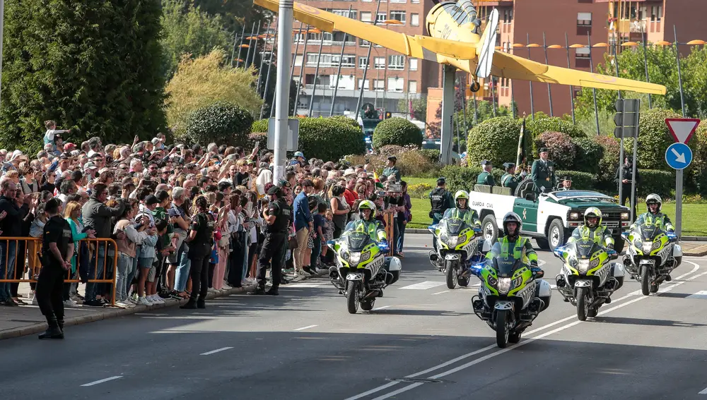 Acto central de celebración de la festividad de la patrona de la Guardia Civil en León