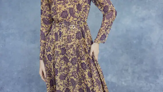 Vestido estampado.