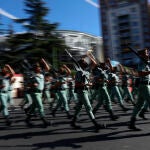 Efectivos de la Legión participan en el desfile del Día de la Fiesta Nacional