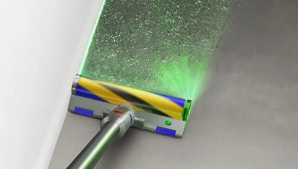 Las aspiradoras Dyson cuentan con un sistema de iluminación único que detecta todas las partículas