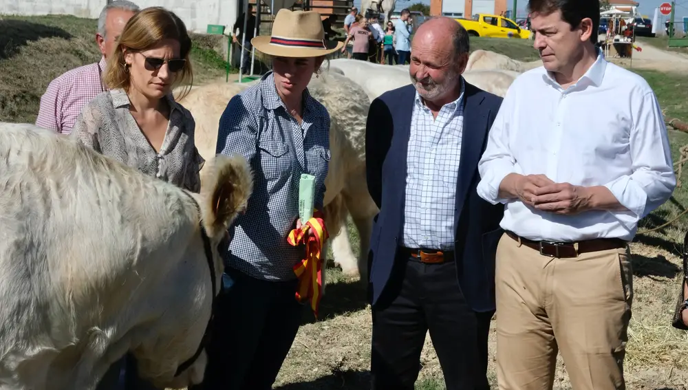 El presidente de la Junta de Castilla y León, Alfonso Fernández Mañueco, participa en el acto institucional de inauguración de la Feria de Ganado de la I Semana Internacional de la Carne