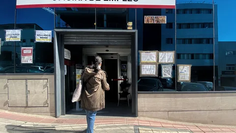Una oficina del Servicio Público de Empleo Estatal (SEPE), en Madrid