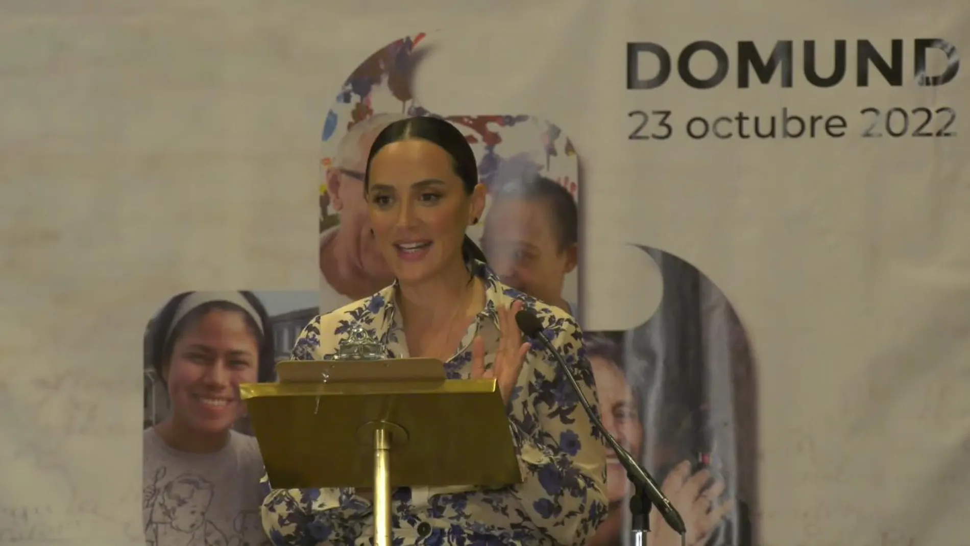Tamara Falcó en su discurso como pregonera del Domund 2022