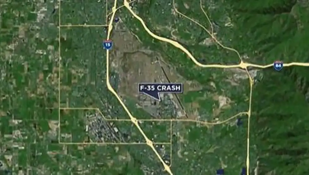 Mapa con la base militar donde tuvo lugar el accidente del F-35 en Utah