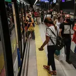 Usuarios del metro de Málaga en una imagen de archivo. JUNTA