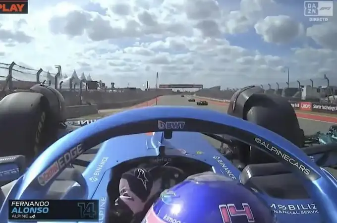 Alonso se libra de un fuerte accidente