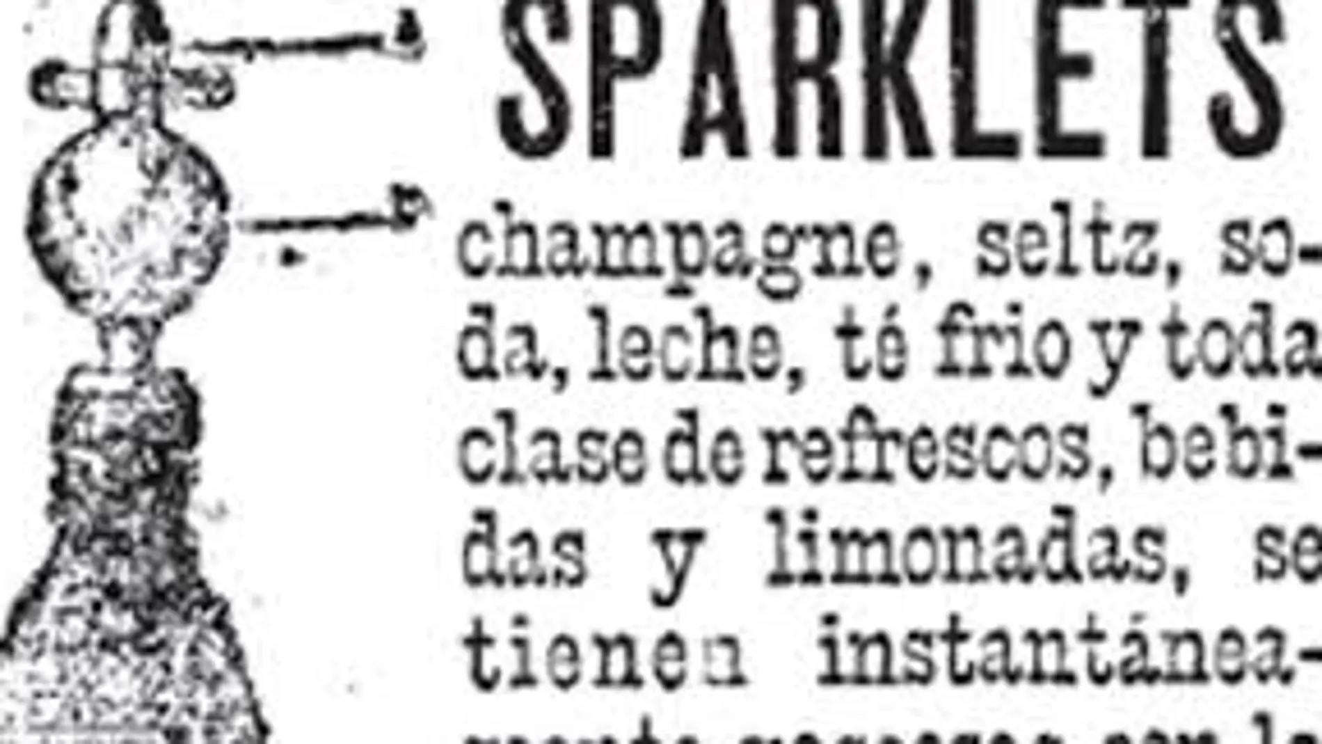 Sparklets, bebidas de otra época