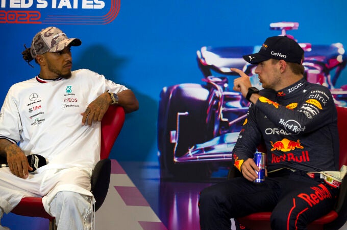 Lewis Hamilton y Max Verstappen