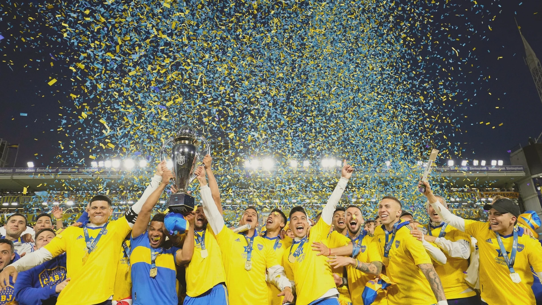 Boca Juniors celebra el título de la liga argentina