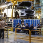 Un vehículo en la fábrica de Ford en Almussafes, a 24 de octubre de 2022, en Almussafes, Valencia, Comunidad Valenciana (España)