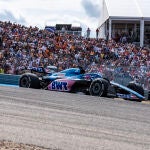 Fernando Alonso en el Gran Premio de EEUU en Austin, antes del accidente