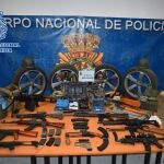 Material intervenido en la operación. CNP