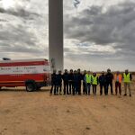Naturgy colabora con los Bomberos de la Diputación de Valladolid para formarlos en materia de seguridad en parques eólicos
