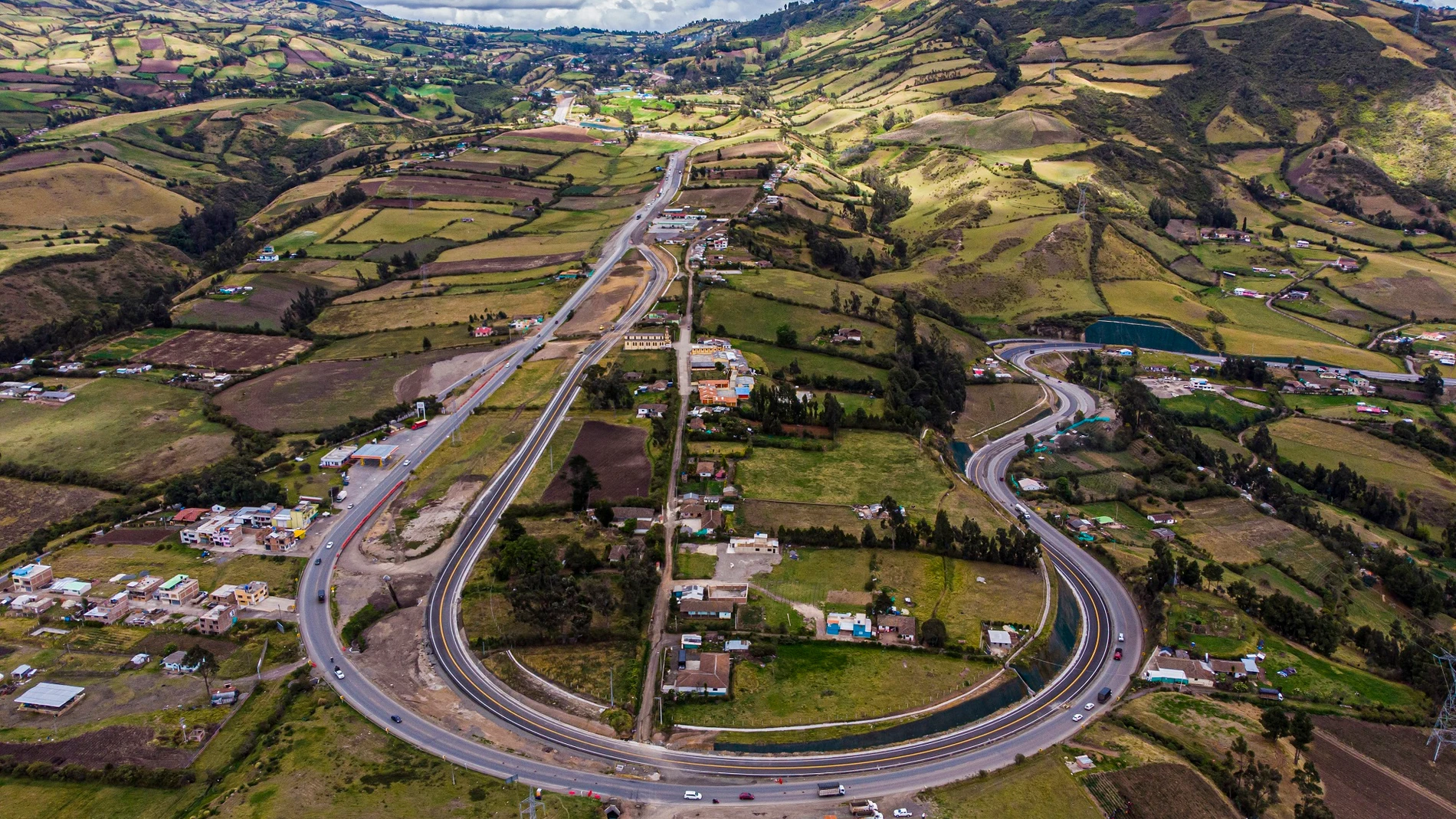 Tramo de la autopista Rumichaca-Pasto, en Colombia