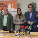 La viceconsejera Mar Sancho, el alcalde Mario Simón, la concejala Laura Lombraña y la diputada Carolina Valbuena presentan el festival