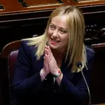 Giorgia Meloni en el parlamento italiano