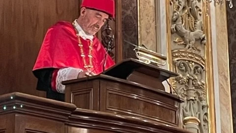 El magistrado Manuel Marchena, en su toma de posesión como académico de número de la Real Academia de Doctores de España