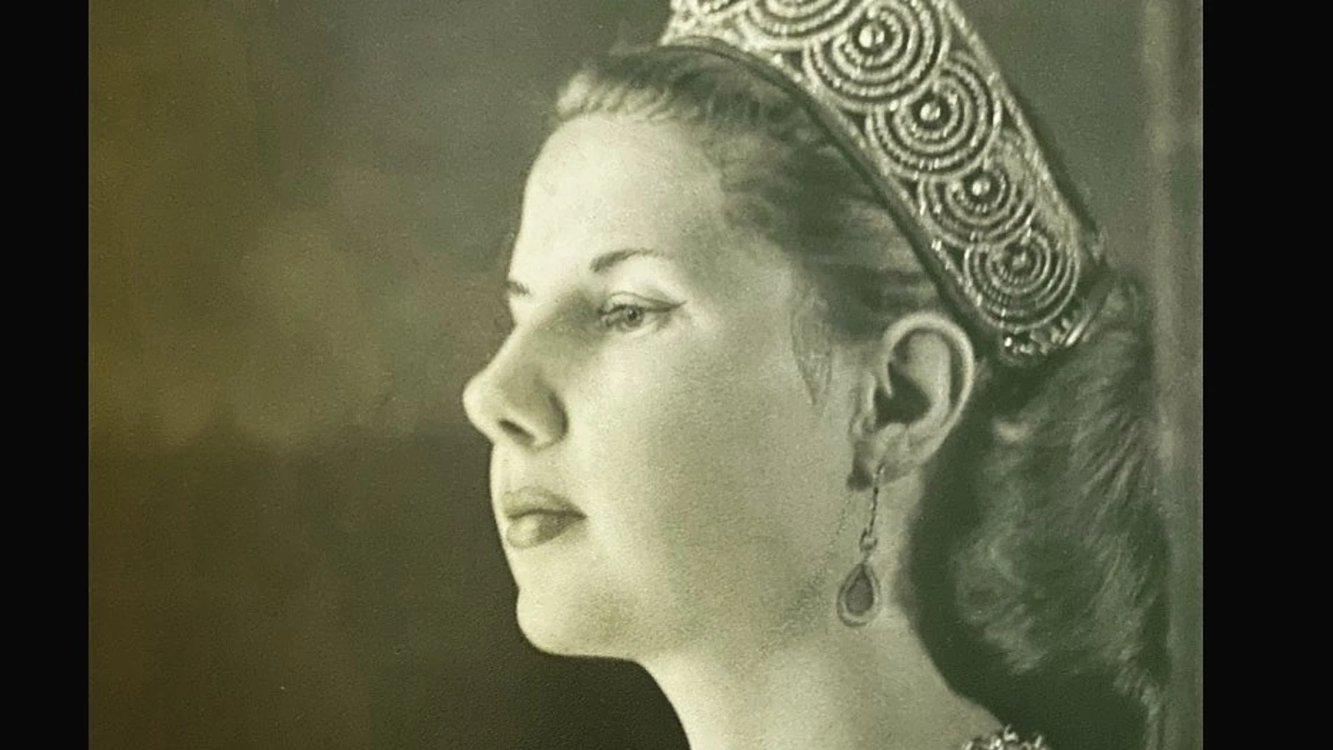La duquesa de Alba con la tiara.