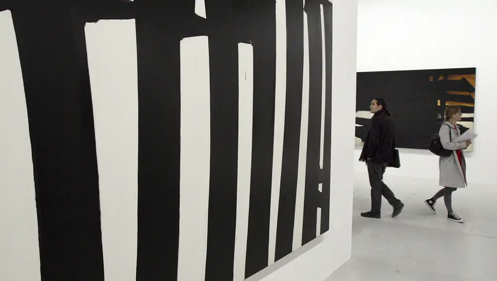 Exposición de Soulages en el Pompidou de París, en 2009