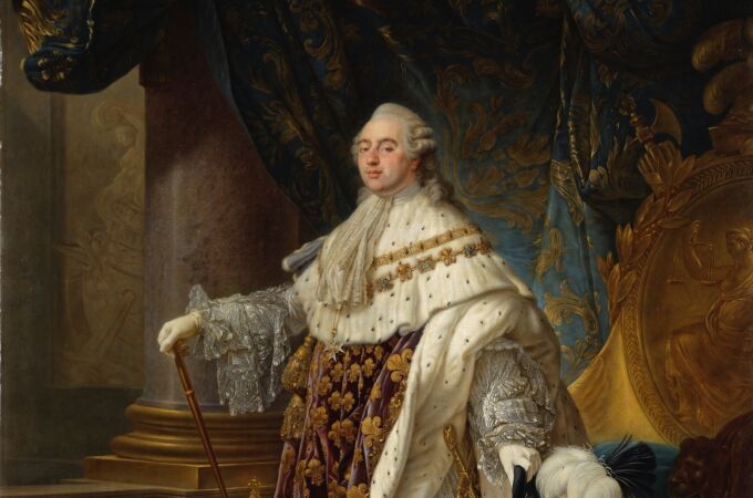 Antoine Callet inmortalizó de esta guisa a Luis XVI, rey de Francia y de Navarra