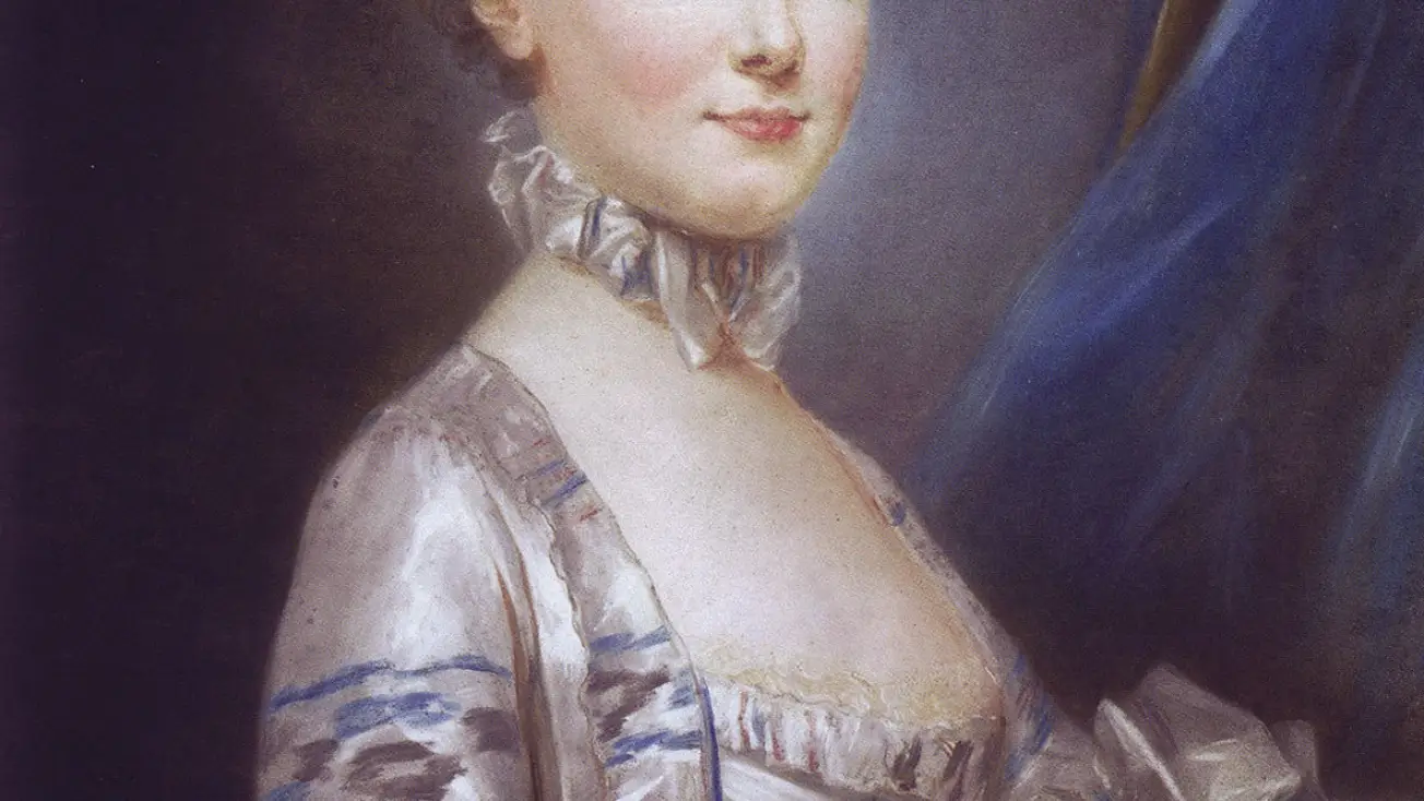 María Antonieta inmortalizada por el pincel de Joseph Ducreux en 1769
