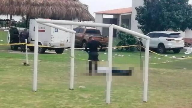 Escenario del tiroteo en una finca en Puerto Colombia durante una fiesta de cumpleaños