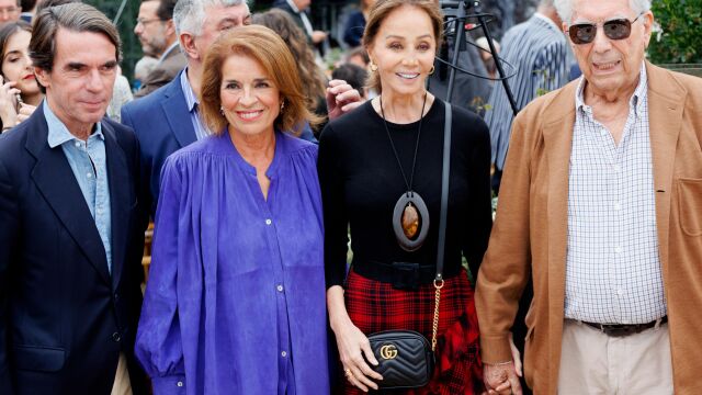 José María Aznar, Ana Botella, Isabel Preysler y Mario Vargas Llosa
