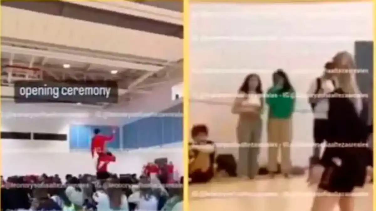 La princesa Leonor jugando al voleibol