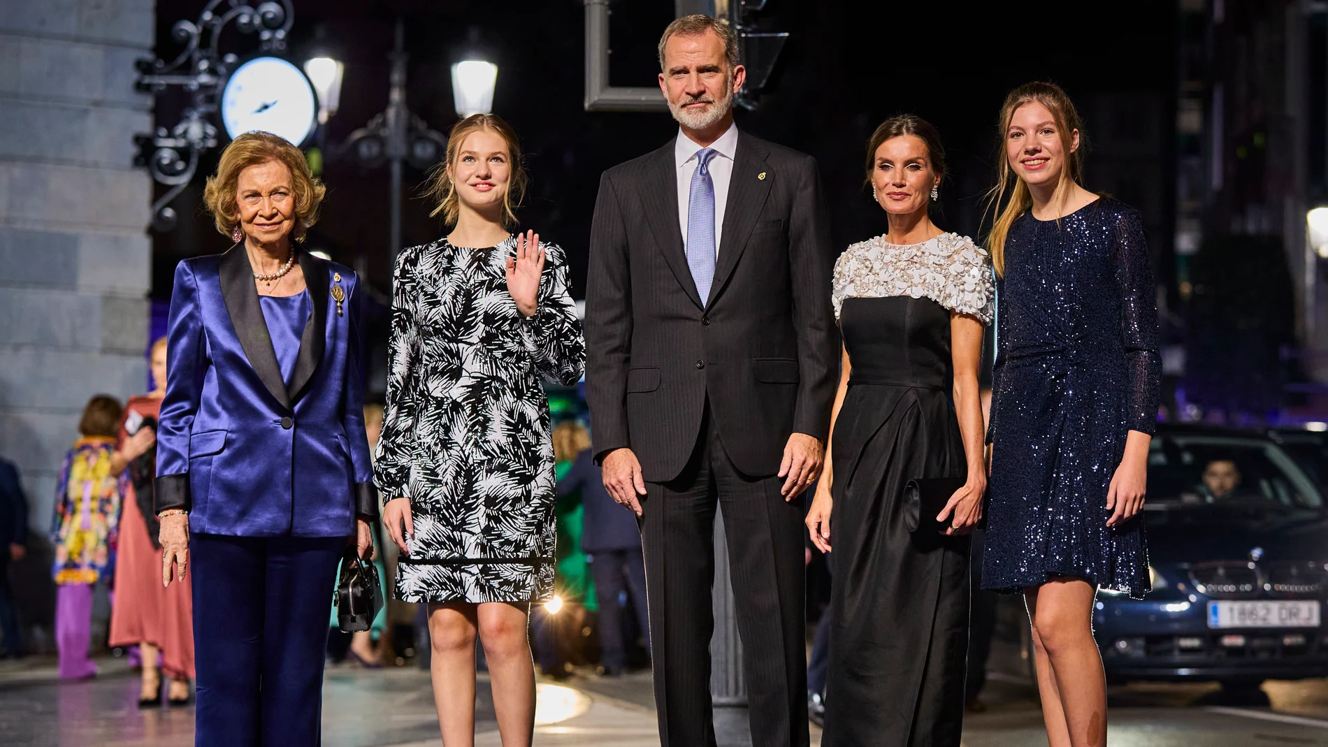 Los Reyes don Felipe y doña Letizia, con la presencia de Leonor, la Princesa de Asturias y la Infanta Sofía