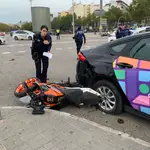 Herido grave un motorista tras colisionar con un VTC en Atocha