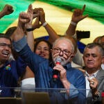 Lula da Silva en su primer discurso tras la victoria