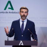 El consejero de Sostenibilidad, Medio Ambiente y Economía Azul de la Junta de Andalucía y portavoz del Gobierno andaluz, Ramón Fernández-Pacheco