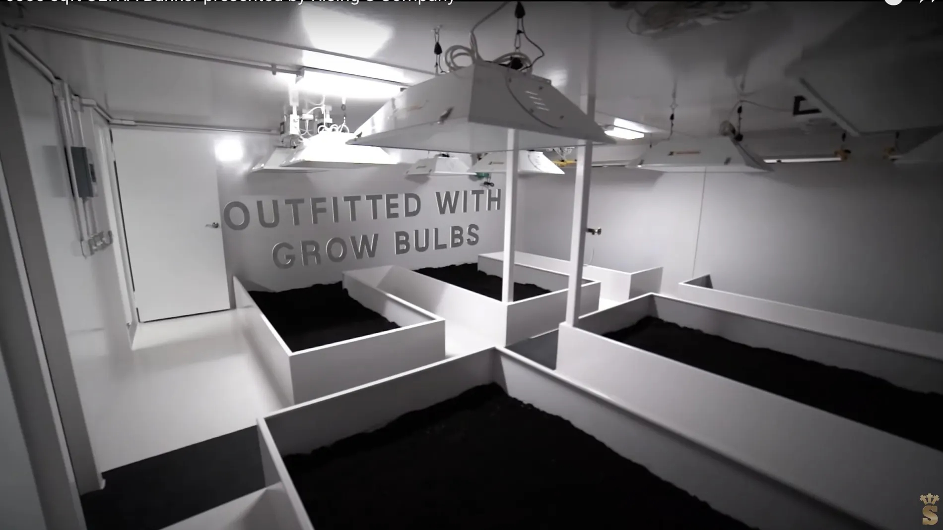 El bunker '6000 sqft Ultra' que comercializa una empresa de Texas va equipado con un invernadero