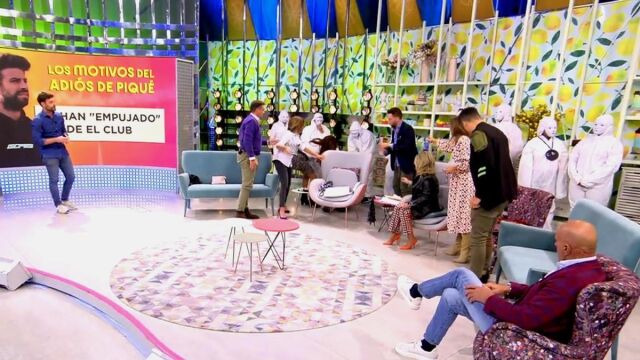 Momento del desmayo en "Sálvame"